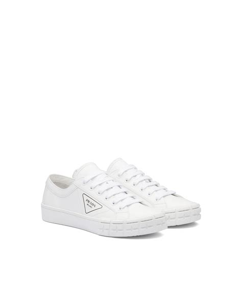 White Cassetta Wheel Leather Sneakers 